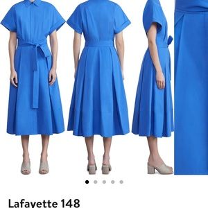 Lafayette 148 New York tulip cotton shirt dress